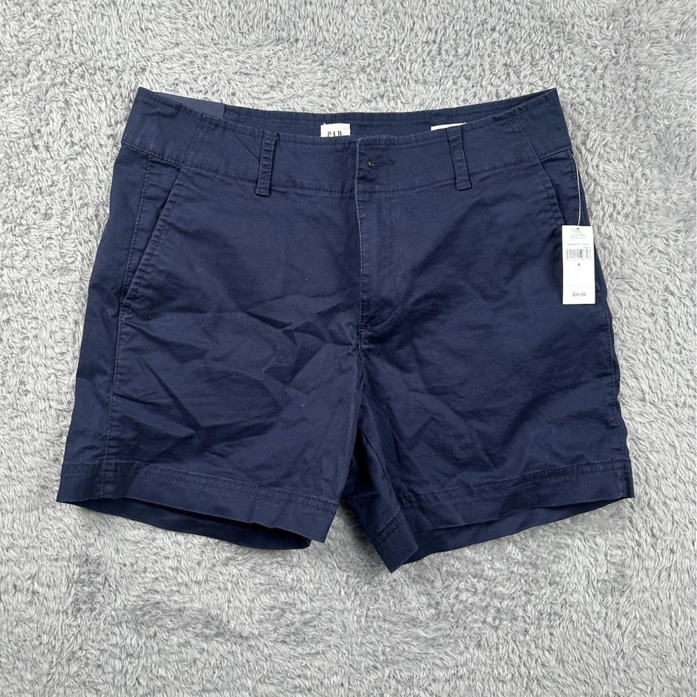 GAP Kids Navy Blue Chino Shorts Size 4 Casual Summer School Uniform